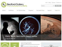 Tablet Screenshot of bedfordgallery.org